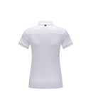 Women's Back Triangular Point Short T-Shirt - White