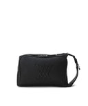Unisex 2Way Zipper Pouch Bag - Black