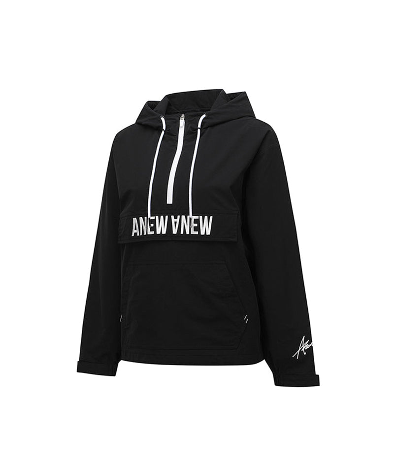 Uni Hoodie Anorak - Black