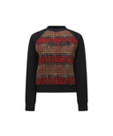 Women's Check Point Sweatshirt - Black