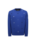 ANEW Golf Men's Logo Pattern Wind Block Pullover - Royal Blue