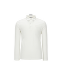 ANEW Golf Men's Collar Back Point L/TS - Ivory