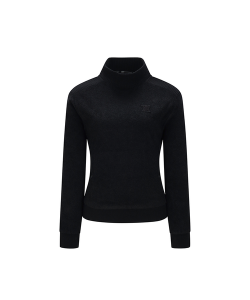 ANEW Golf Women Boucle Half Neck L/TS - Black – Anew Golf USA