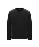 [Signature] Men's Round Neck Anorak Jacket - Black