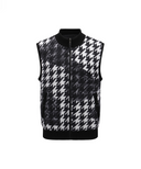 Men's FA Pattern Reversible Knit Vest - Black