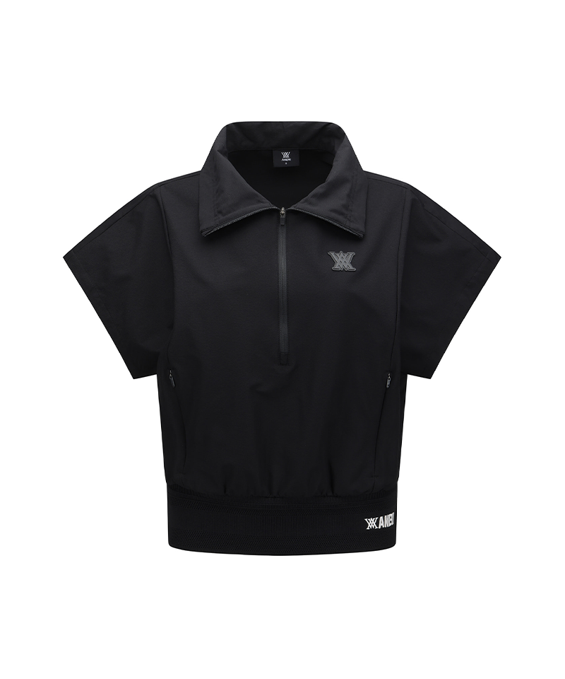 ANEW Golf Women's SM Short Sleeve Anorak Jacket - Black