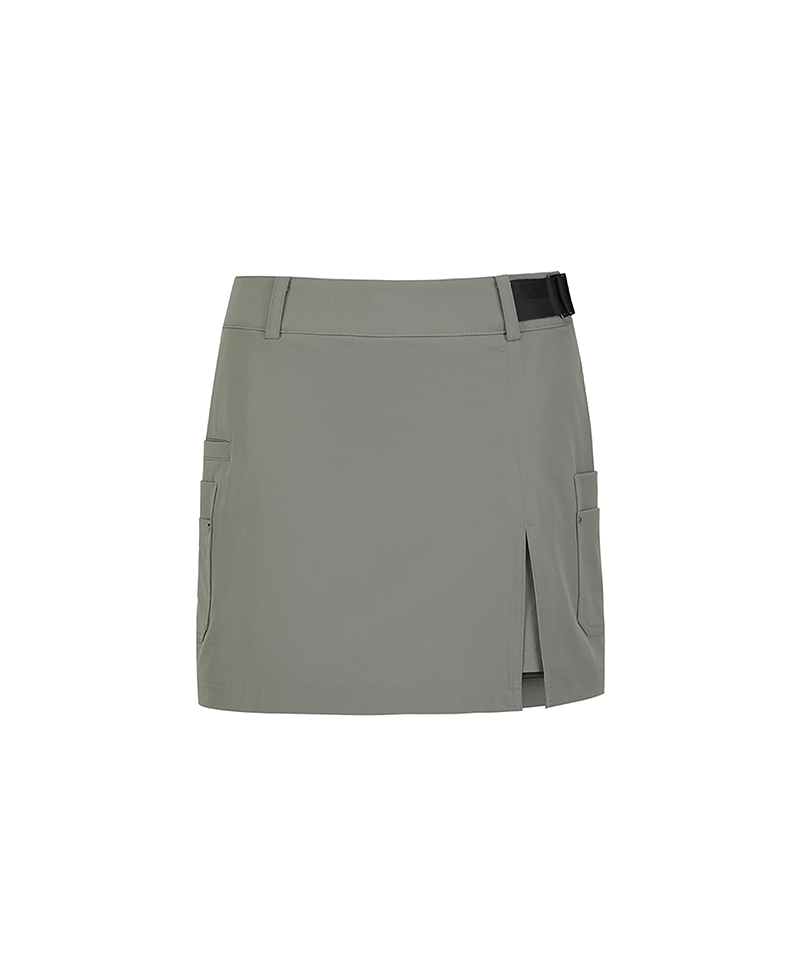 Anew Golf Women's SM Cargo Incision Skirt - Ligh Khaki