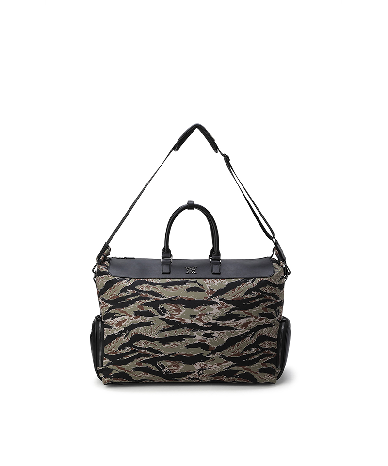 ANEW GOLF Uni Camo Pattern Boston Bag - Black