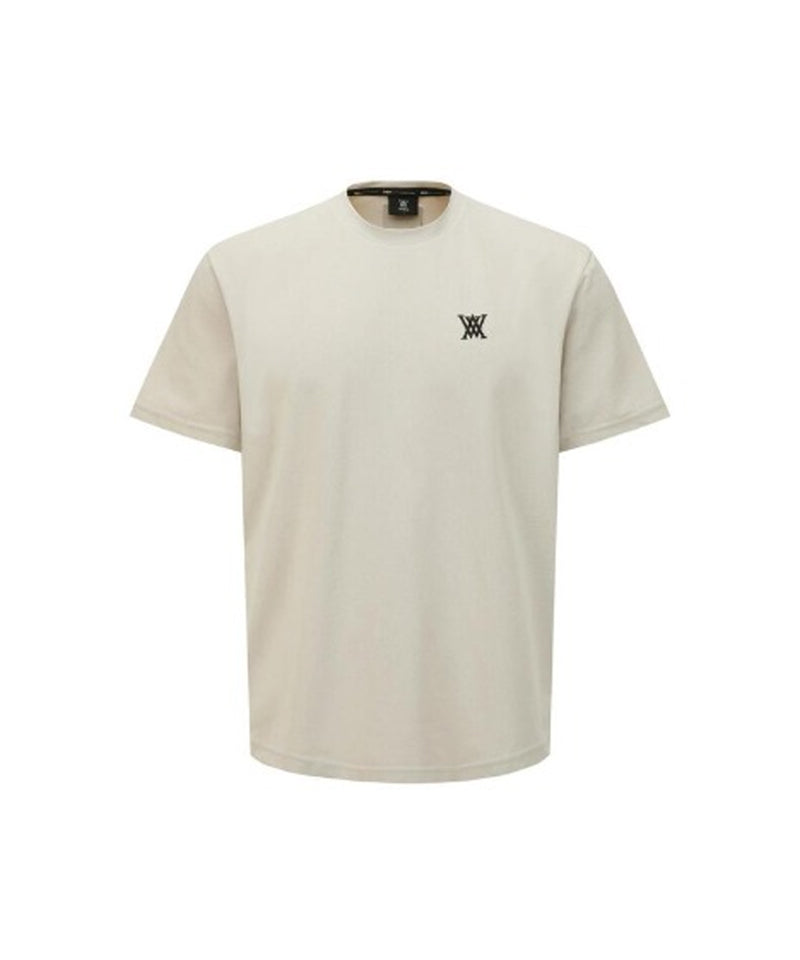 ANEW GOLF Men's SM Essential Round Short T-Shirt - Light Beige