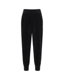 Women's Chenille Knit Jogger Pants - Black