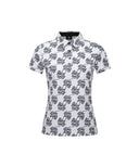 Women's Logo Pattern Short T-Shirt - White
