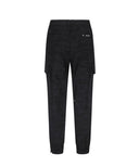 Women's Camo Pattern Jogger Long Pants - Black