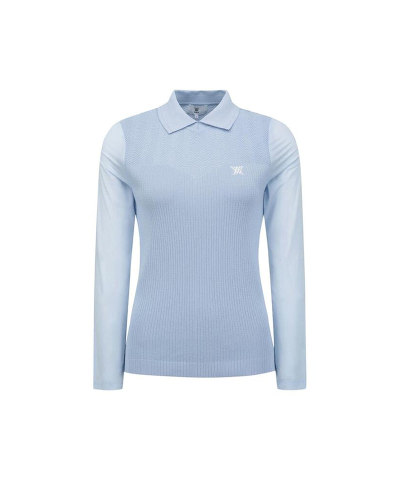 ANEW Golf Women's SM Hybrid Sweater - Light Blue