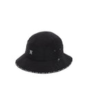 Brim Logo Point Nylon Bucket Hat _ BK