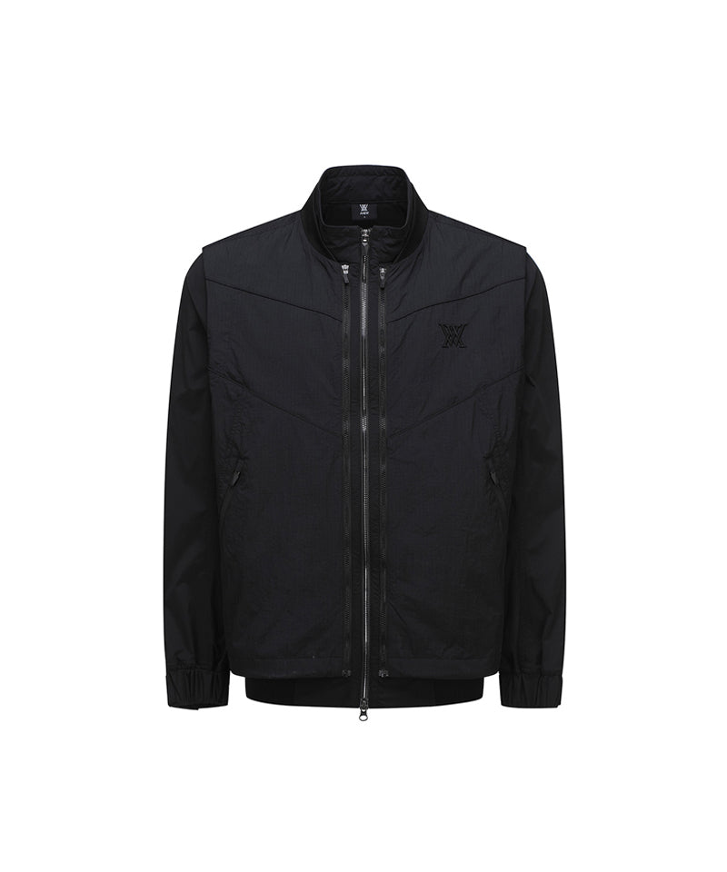 Men's Detachable MA-1 Jacket - Black