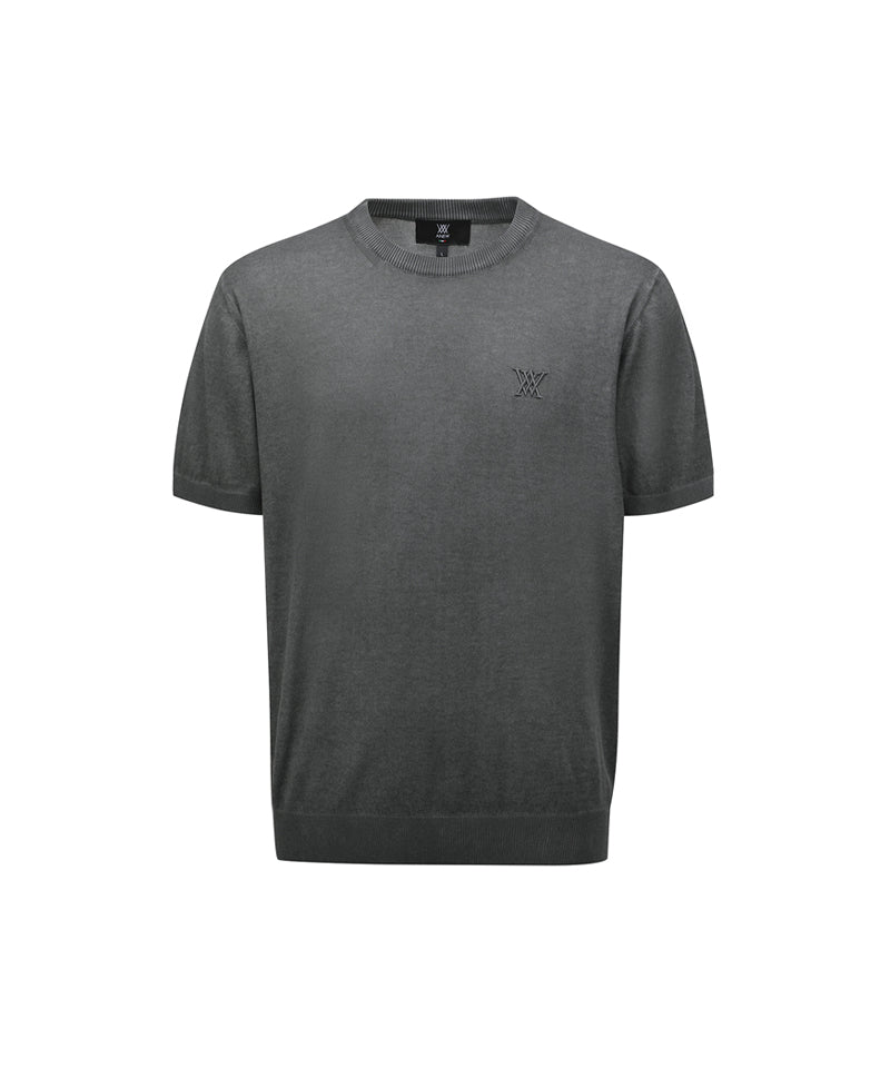 ANEW GOLF Knit Round - Neck T-Shirts - Black