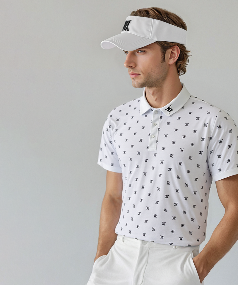 GG Men's Monogram Short Sleeve T-Shirt - White