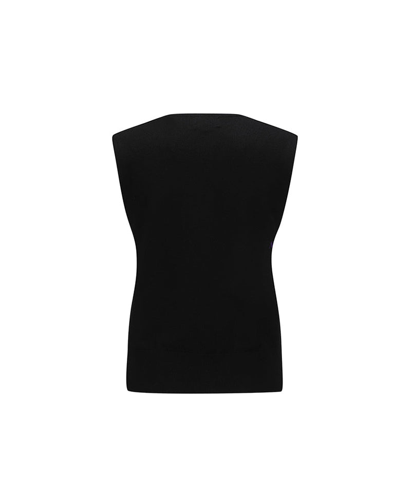 Women's Sweater Vest - Black