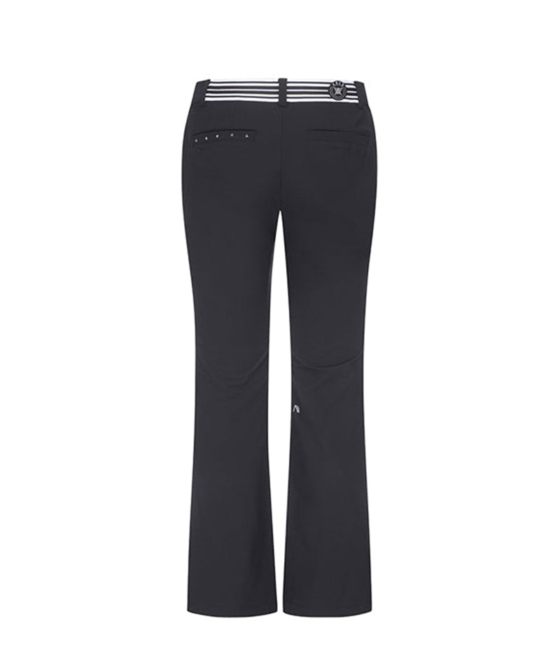 Women's Banding Point Boostcut Long Pants - Black – Anew