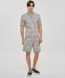 [Legacy Sale] Men Rain Logo Short Sleeve Sweater - Beige