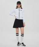 Women's Woven Mixed Knit Vest - White