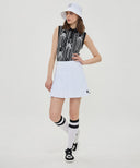 Women Rain Logo Sleeveless Sweater - Black