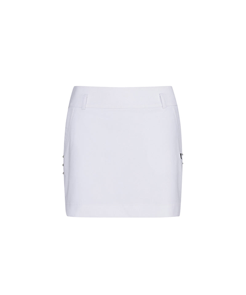 Women's Incision Point H-Line Skirt - White