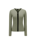 Women's V Neck Pullover - Khaki