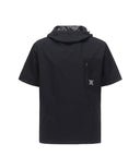 [Legacy Sale]  Men Lip Hoodie Short T-Shirt - Black