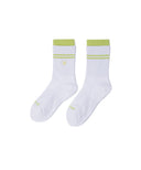 Women's Double Block Socks - Lime