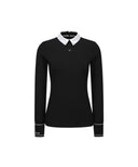 Women's Collar Combination L/TS - Black