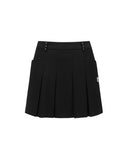 Women's Pocket Point Pleats SQ - Black