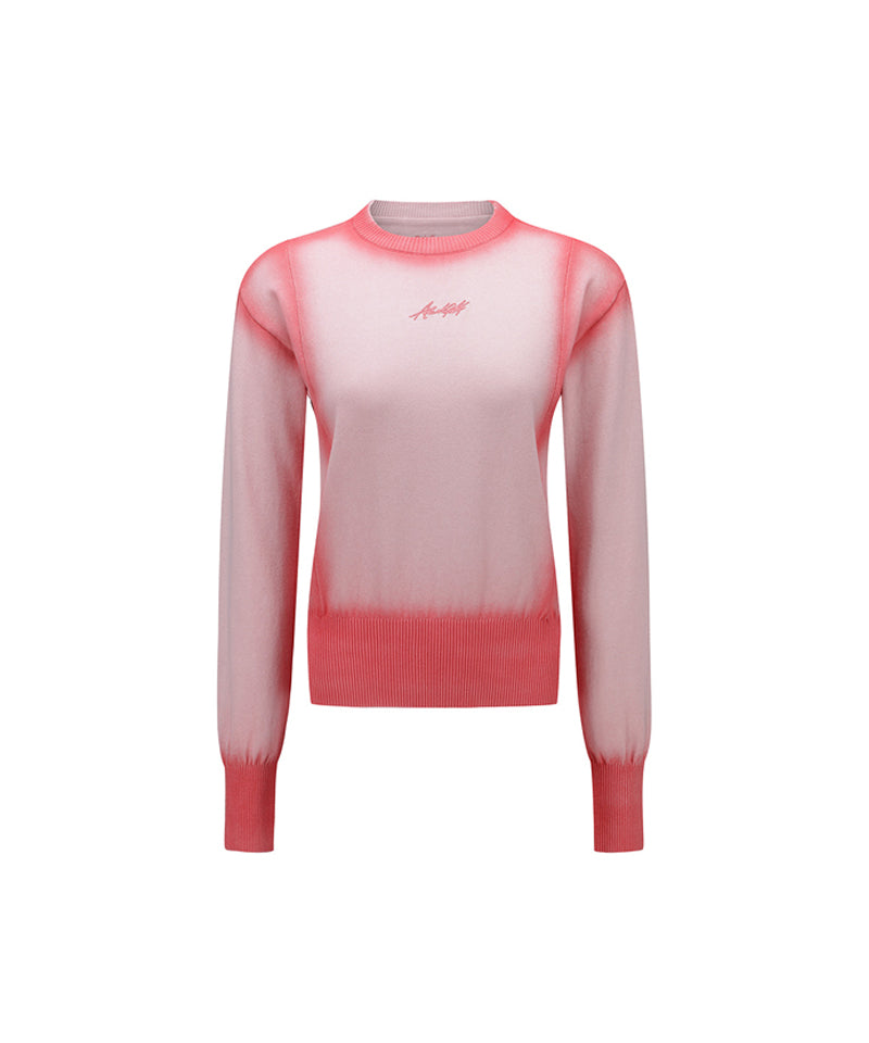 Women's Vivid Dyeing Pullover - Coral