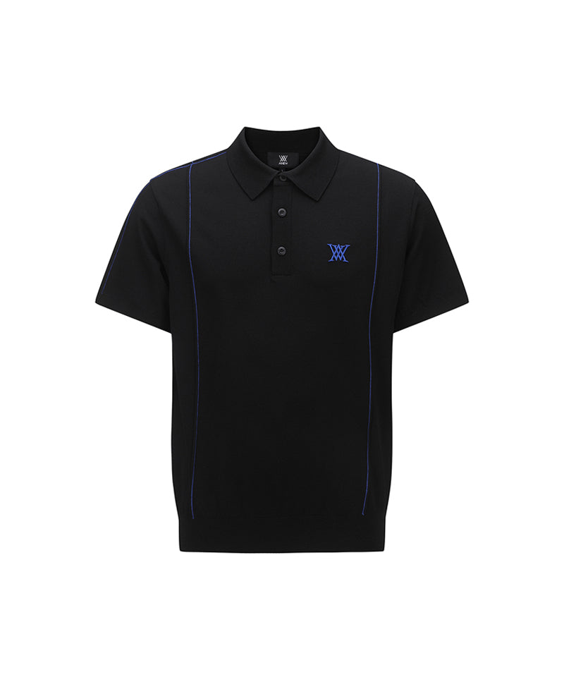 Men's Short-Sleeved Pullover - Black