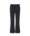 Women's V-Line Incision Boots Cut L/PT - Black
