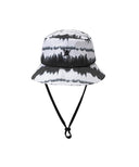 Men's Wave Tie Dye Bucket Hat - Black