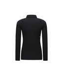 Women's Corduroy Long T-Shirt - Black