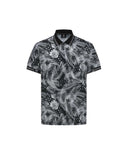 ANEW GOLF Men's SM Tropical Pattern Short T-Shirt - Black