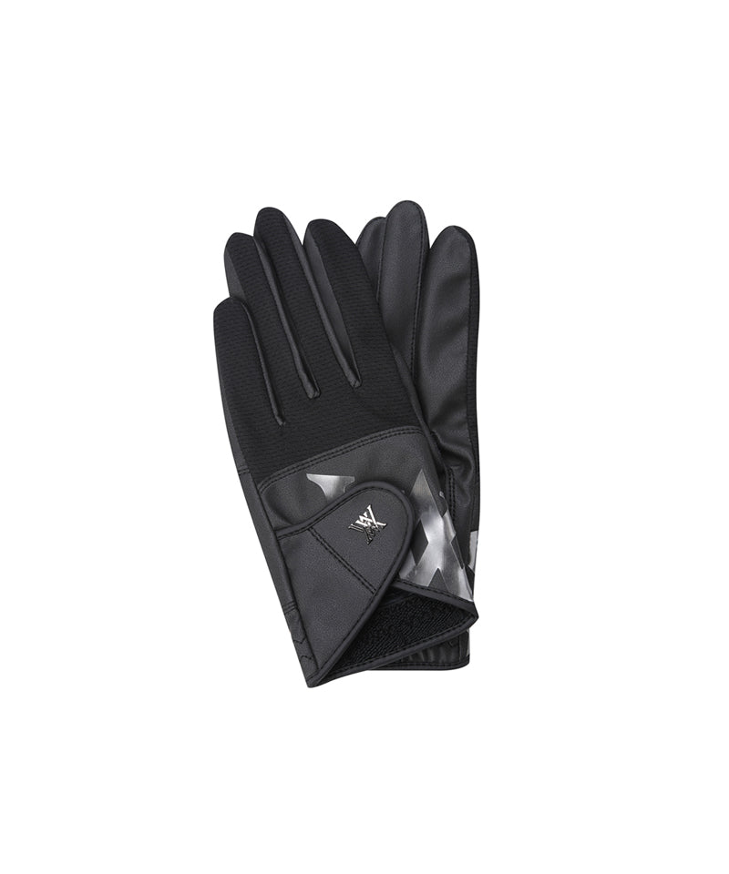 ANEW GOLF Women's Pair Mesh Logo Point Glove - Black – Anew