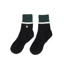Women's Big Color Block Socks - Black