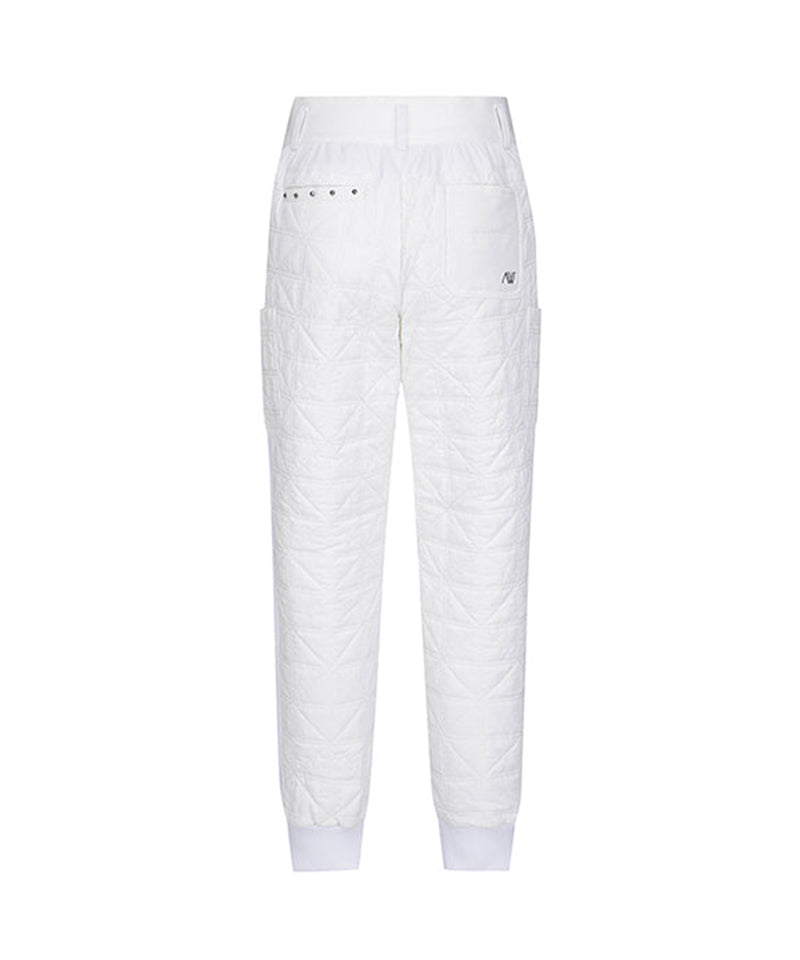 Women's Thinsulate Quilting Point Jogger L/PT - White