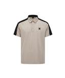 ANEW GOLF Men's SM Block Point Short T-Shirt - Light Beige