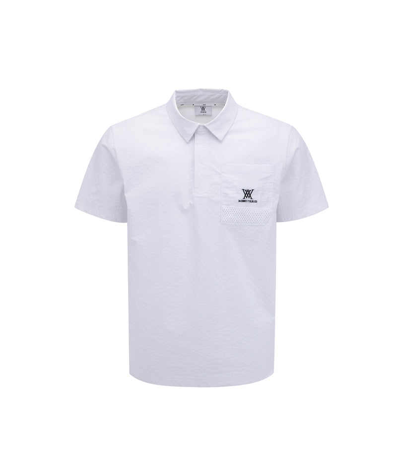 ANEW GOLF Men's SM Patch Pocket Short T-Shirt - White