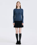 Women's Half Pleats Points SQ - Dark Navy