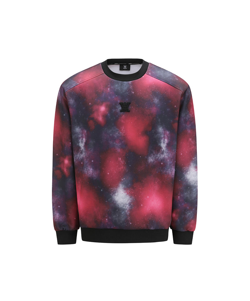 Anew Golf Men's SP Galaxy Pattern Sweatshirt - Red
