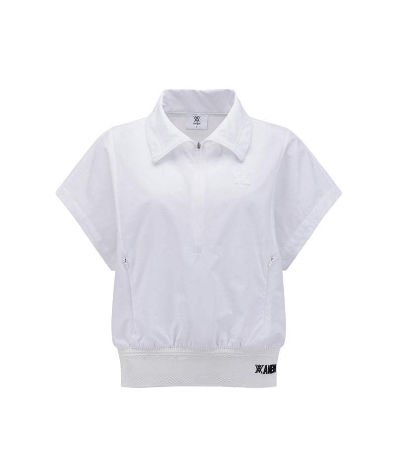 ANEW Golf Women's SM Short Sleeve Anorak Jacket - White
