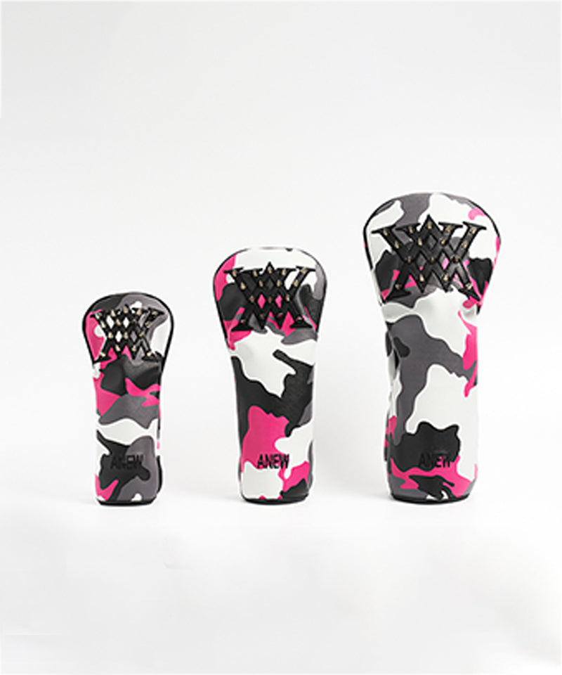ANEW Golf: New Logo Camo Stud Headcover Utility - Hot Pink