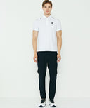Men Ice Dots Logo Pattern Short T-Shirt - White