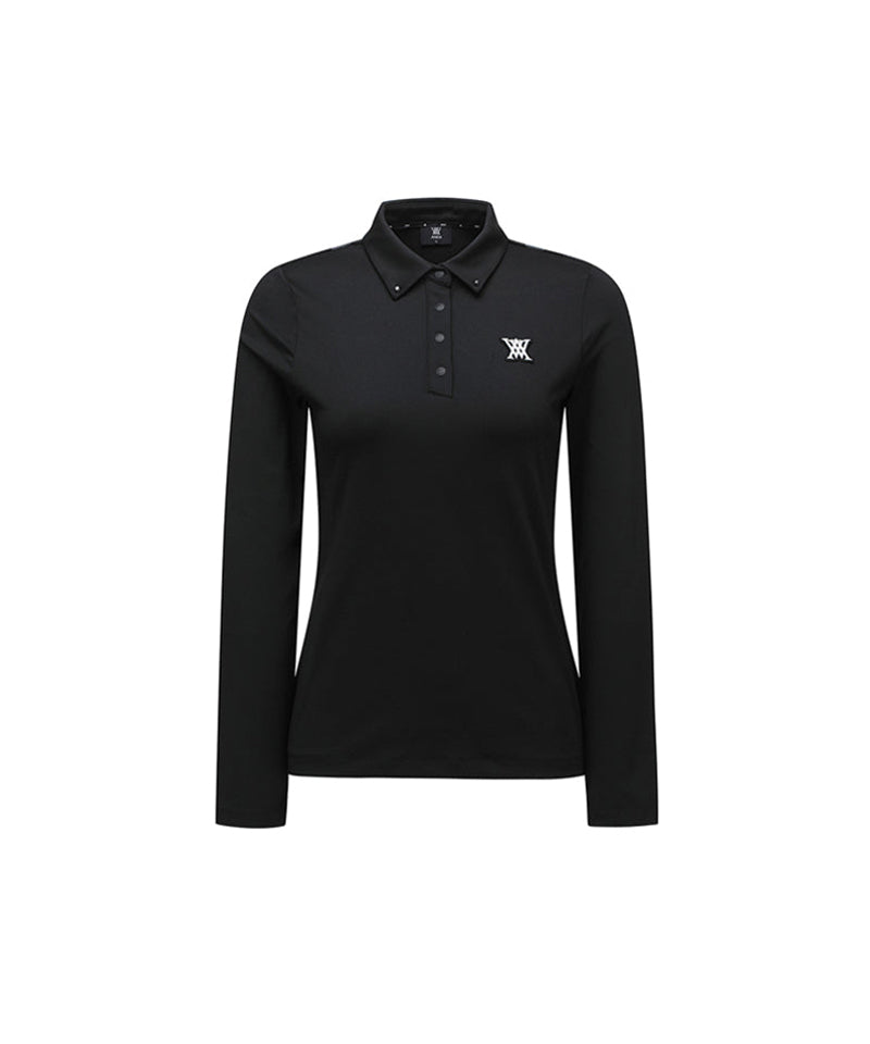 Women's Signature Logo Long T-Shirt - Black