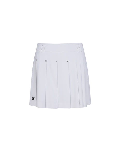 ANEW Golf Women's SP Essential Pleated Skirt - White – Anew Golf USA